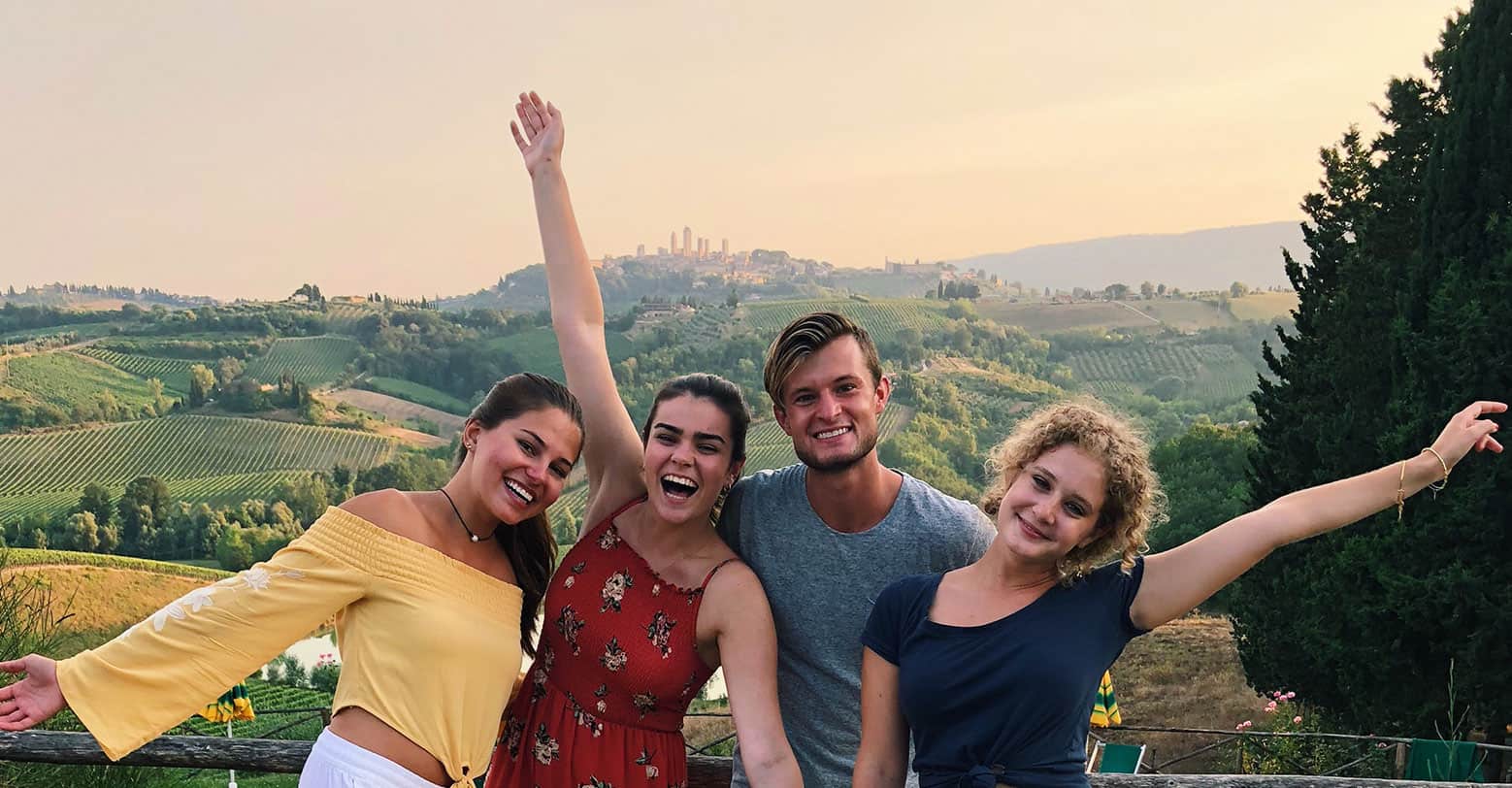 International students in Florence