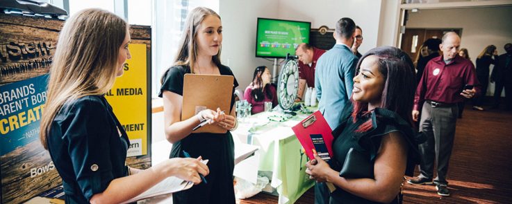 Student at the Career Fair